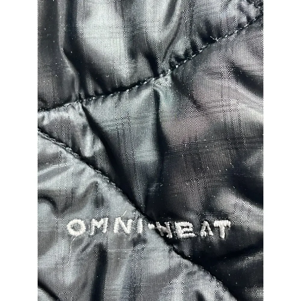 Columbia Omni-Heat Women's Black Sleeveless Puffer Quilted Vest Coat Jacket Sz M